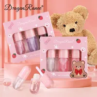Cute Bear Lipstick Hydrating Lip Glow Oil Moisturizing Lip Gloss Set Makeup Tinted for Lip Care&Dry Lip,Ideal Gift For Festival 1
