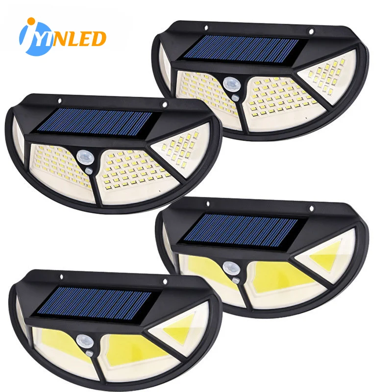 Outdoor Sensor Security Lights for Backyard Garden Fence Patio Front Door Street Cottage Lamp Wall Lights Solar