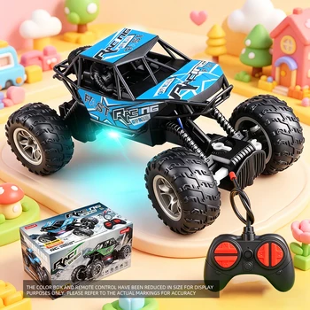 4-Way Remote Control Car with Lights, Anti-Slip Rubber Tires, Outdoor Off-Road 1