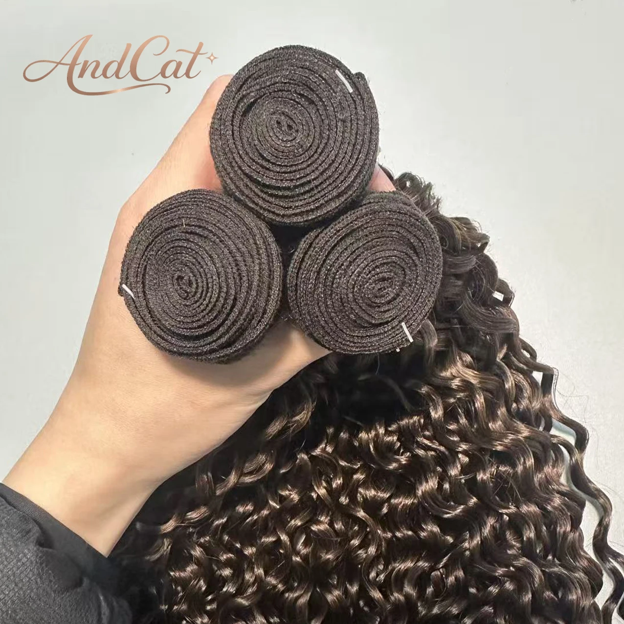 Chocolate Brown Colored Water Wave 100% Human Hair Bundles Brazilian Virgin Raw Human Hair Weave Extensions 1/3/4 Pcs For Women 5