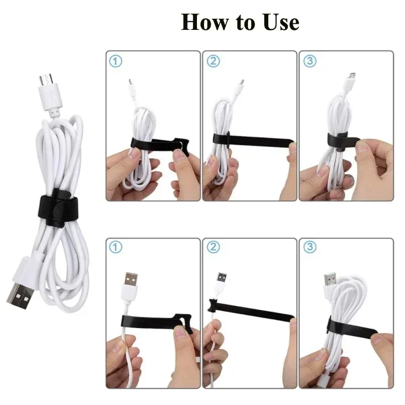 Description Picture 3 of itemSewing Nylon Auto Adhesive Velcros Cable Ties Tape Arts. Plastic Reusable Releasable Wrapping Fastener Colored Diy Ring Apparel