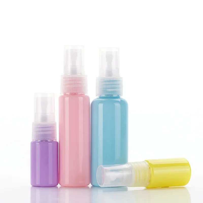 10ml/30ml/50ml Macaron Spray Bottle Fine Fog Spray Bottle Cosmetics Packaging Portable Travel Refillable Bottle Plastic Bottles
