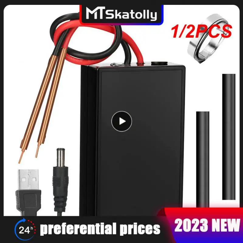 

1/2PCS Handheld Welding Soldering Machine18650/32650 Li-ion Battery Mini Spot Welder Pens Display Power Spot Welding Power DC