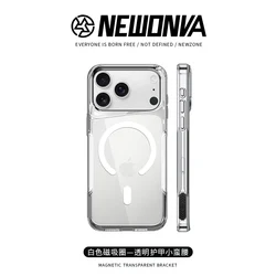 Ultra Clear Magnetic Phone Case with Lens Protection & Magsafe Compatibility - iPhone 17 Pro (White)