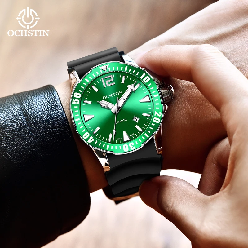 OCHSTI's Hot selling 2024 Personalized Trend Pilot Series Multi functional Quartz Movement Waterproof Watch Men's Quartz Watch