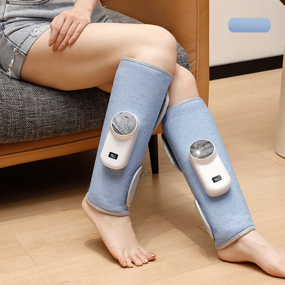 

Leg Massager Heating Calf Arm Massager Varicose Veins Relief Promote Blood Circulation Air Wave Hot Compression Wireless Airbag