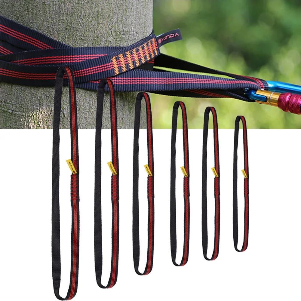 1Pcs Climbing Sling Climbing Sling Belt 22KN Polyester Webbing Strap Sling Bearing Cord Rock Climbing Tree Arborist Mountaineering Equipment