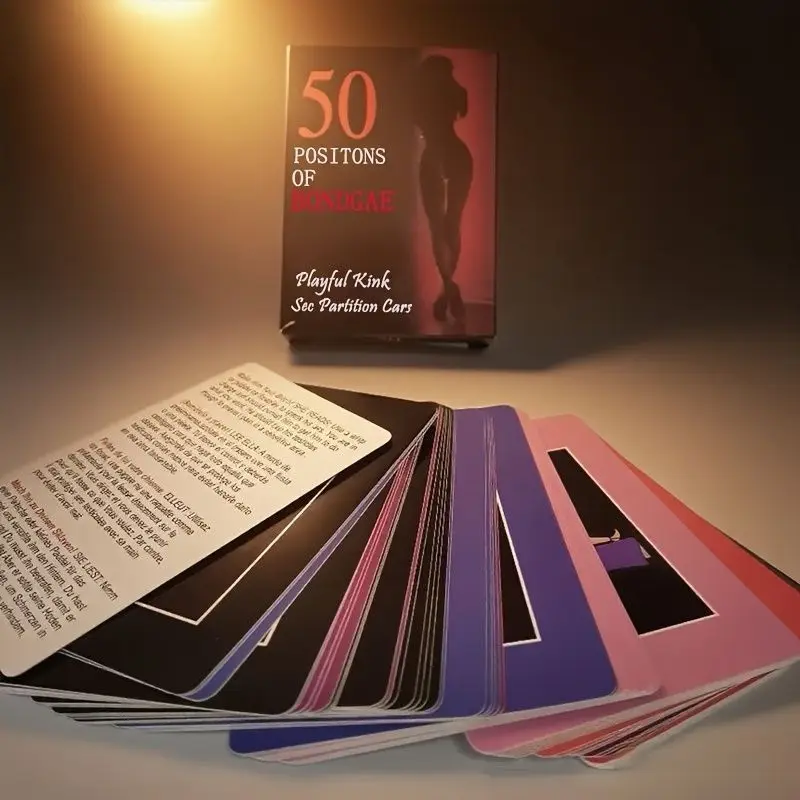 Gioco di Carte per Coppie con 50 Posizioni Diverse, Gioco per Adulti per Serate Romantiche - immagine 4