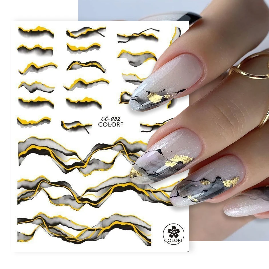 Black white and gold nails by DancingGinger on DeviantArt