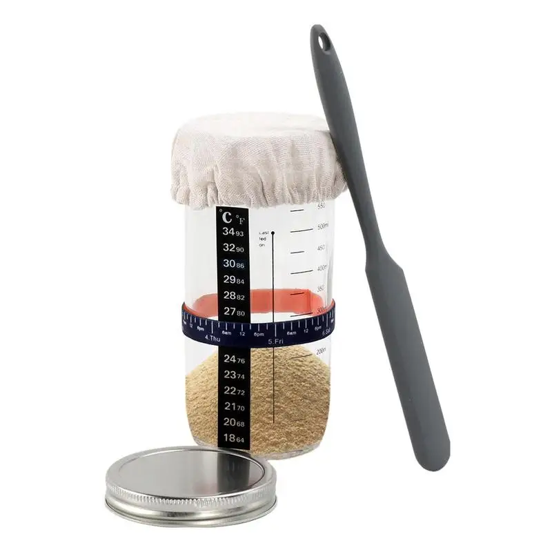 

Стеклянная баночка для начинающих, стеклянная баночка с крышкой, многоразовый широкополосный стартовый контейнер для икры