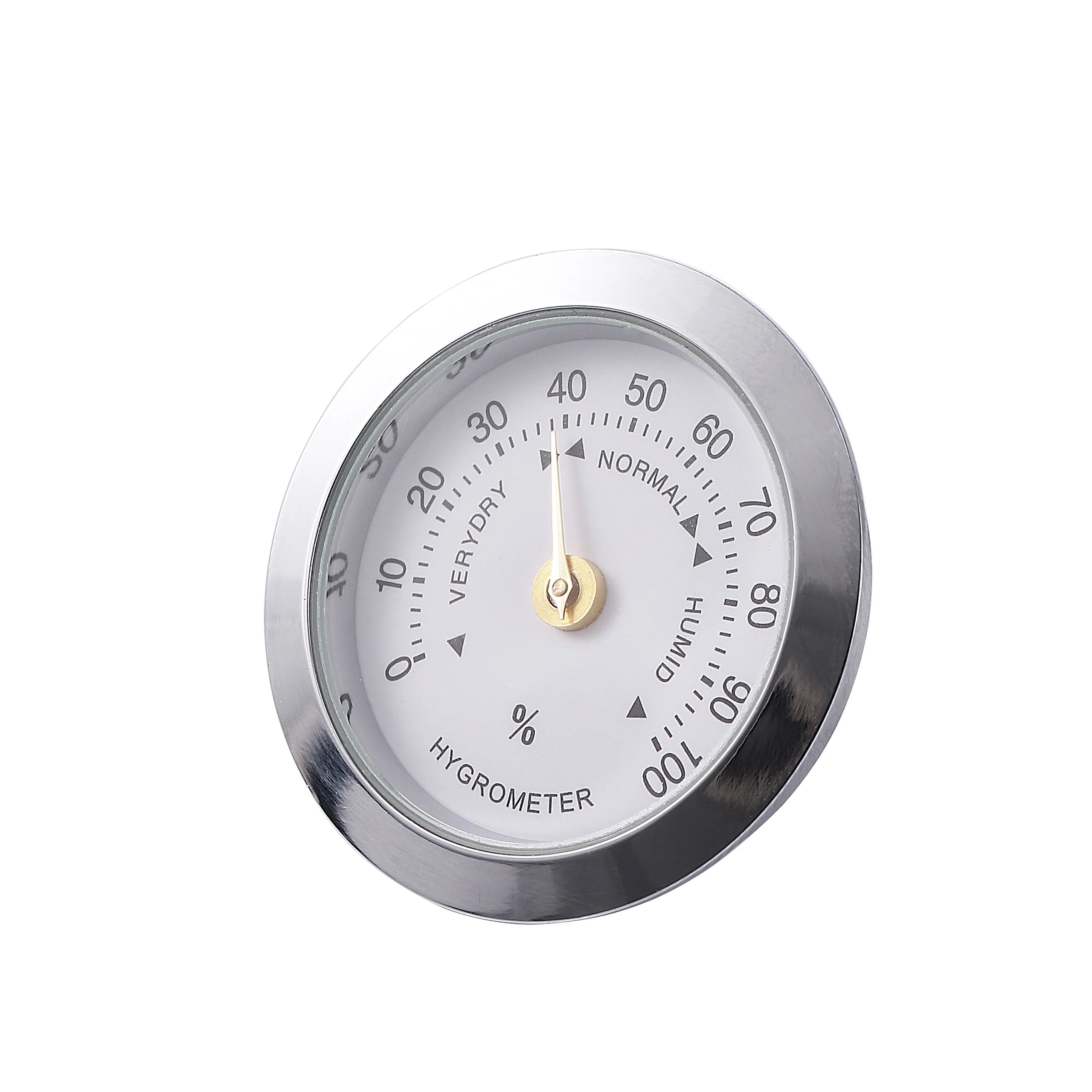 37Mm Hygrometer Metal High Precision Household Guitar Piano Box Cigar Box Cut Tobacco Box Embedded Hygrometer Mechanical Model