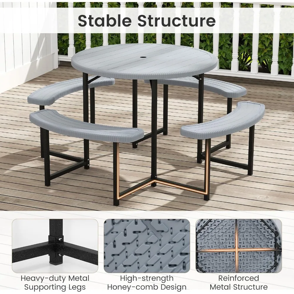 8 Person Picnic Table 6