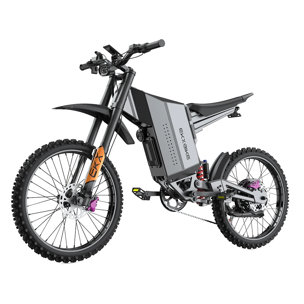 אופנוע חשמלי EKXBIKE GTS למבוגרים 8000W Peak אופנוע חשמלי למבוגרים עם סוללת 72V 30AH