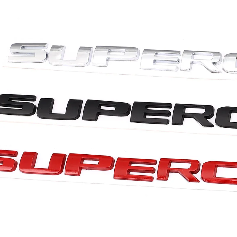3D Metal Car Sticker Emblem Auto Badge Decal For Land Rover Jeep Supercharged Logo Volkswagen VW Audi A3 A4 A5 A6 Q3 Q5