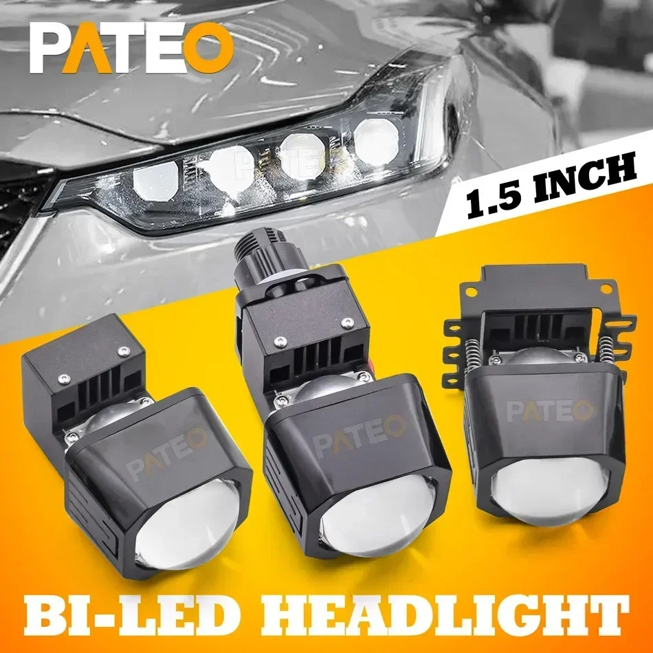 

Matrix Bi-led Lens 1.5 Inch Car Motorcycle LED Headlight Projector Kit 6000K H4 H7 9005 9006 Tuning Universal Auto Accessories