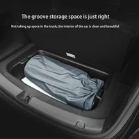 For Tesla Model 3 Model Y / YL 2026-2017  Inflatable Air Mattress Outdoor Camping Inflatable Special Suede Fabric Car Travel Bed 6