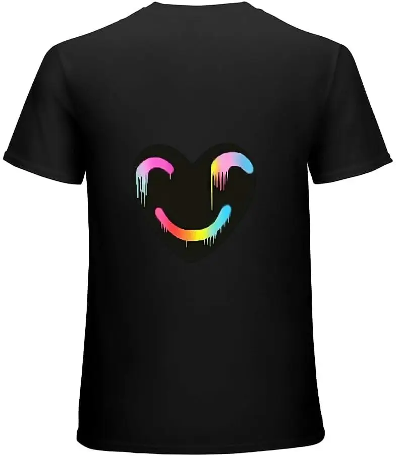 

Men's Short Sleeve Black T-Shirt - Graphic Tee Shirt with Round Neck Black