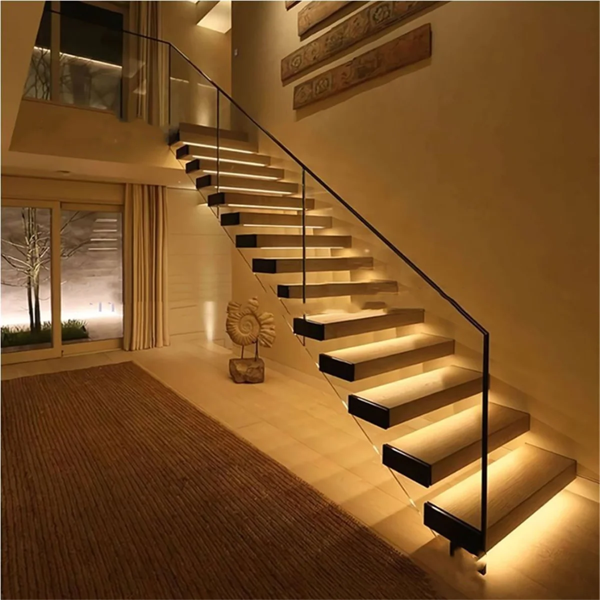Stair LED Motion Sensor Controller 32 Channel Dimming Indoor Night Lighting 12V/24V LED Tape Step Staircase Controller