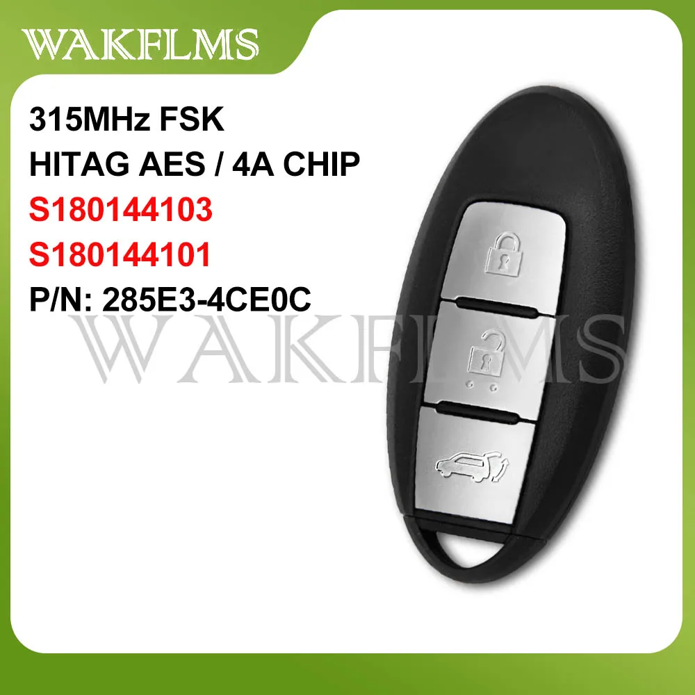Smart Car key 3 buttons 315MHz For Nissan Xtrail X-Trail Rogue 2014 2015