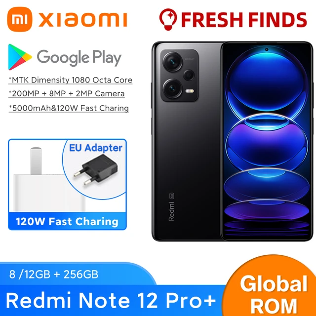 Xiaomi Redmi Note 12 Pro Plus, versión Global, 5G, 8GB + 256GB, cámara de  200MP, 120Hz, AMOLED, carga de 120W - AliExpress