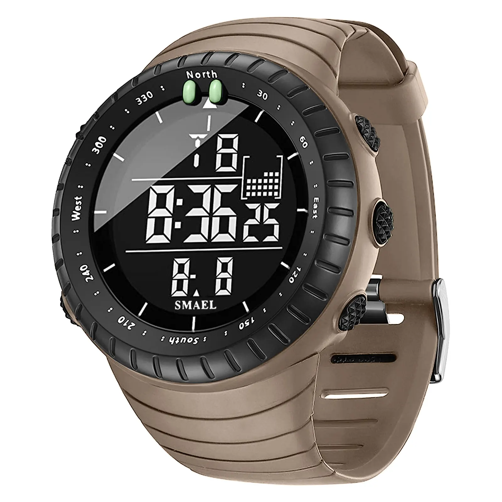 SMAEL Men's Outdoor Sports Waterproof LED Digital Watch