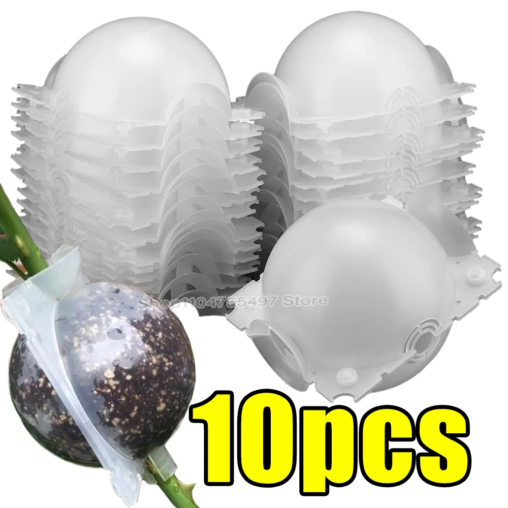 5/8/12cmAirLayeringPodsPlantRootingBallHighPressurePropagationRootGrowBoxGraftBreedingCasePlantingNurseryPot-AliExpress