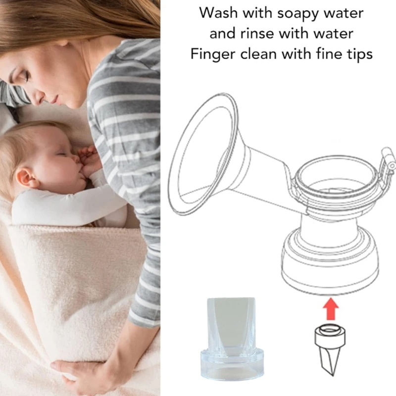 Breast Pump Accessories 1PC Silicone Breast Attachment Duckbill Valves Rubber Valves for Efficient Milk Expression