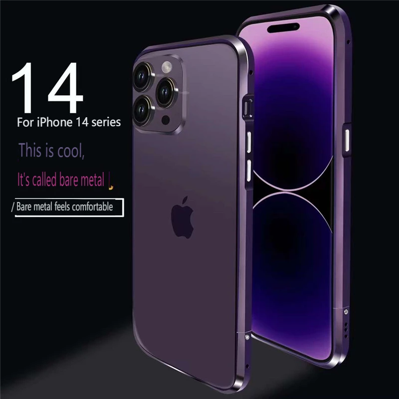 Aluminum Shockproof Metal Bumper Case Frame For iPhone 15 14 13 12 11 Pro  Max XS
