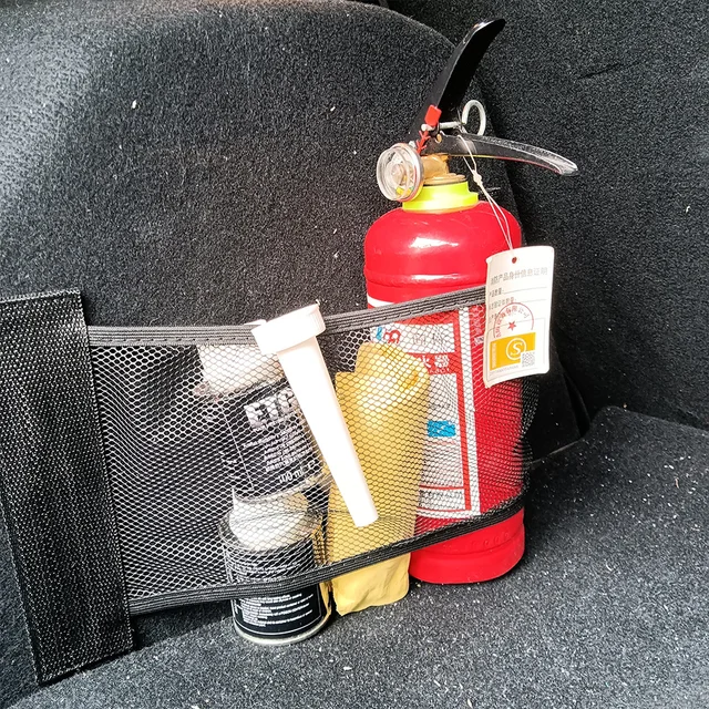Car Back Rear Trunk Storage Net Seat Elastic String Net Auto Organizer Car Back Rear Trunk Organizer Net for Car Stowing Tidying 5