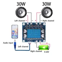 TPA3110 XH-A232 30W+30W 2.0 Channel Digital Stereo Audio Power Amplifier Board DC 8-26V 3A 1
