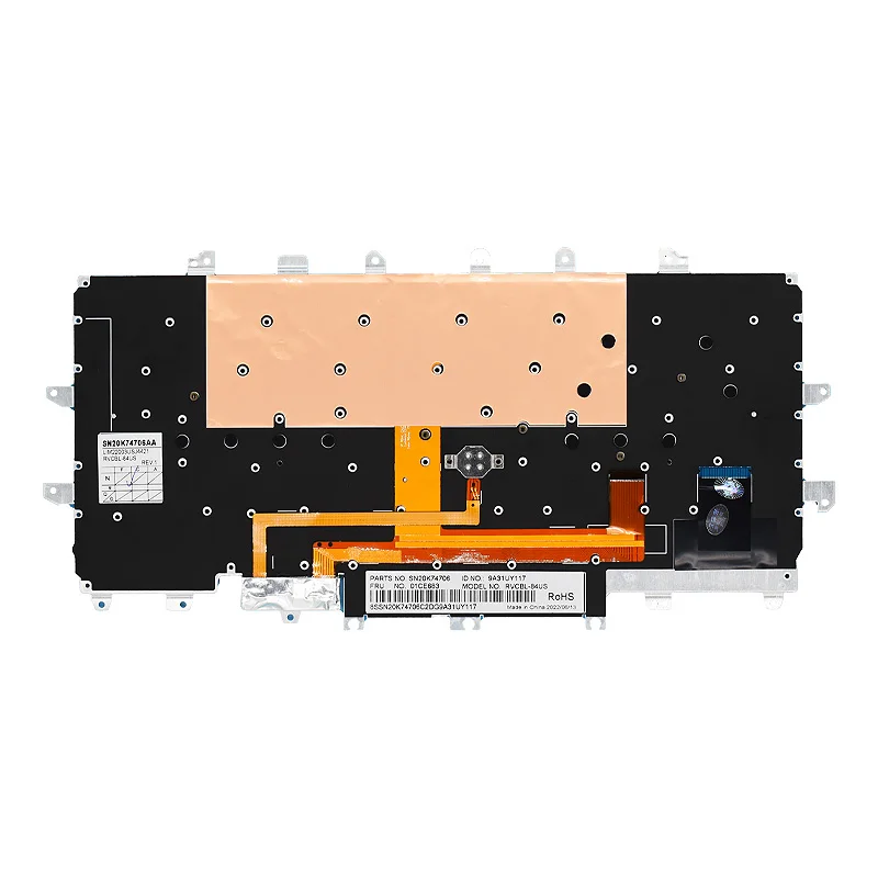 Teclado do Laptop para Lenovo Thinkpad x1 Carbono 4ª Geração Mt: 20fb 20fc Luz de Fundo X1c 2023 Nós Russo Russo Novo - Imagem 5