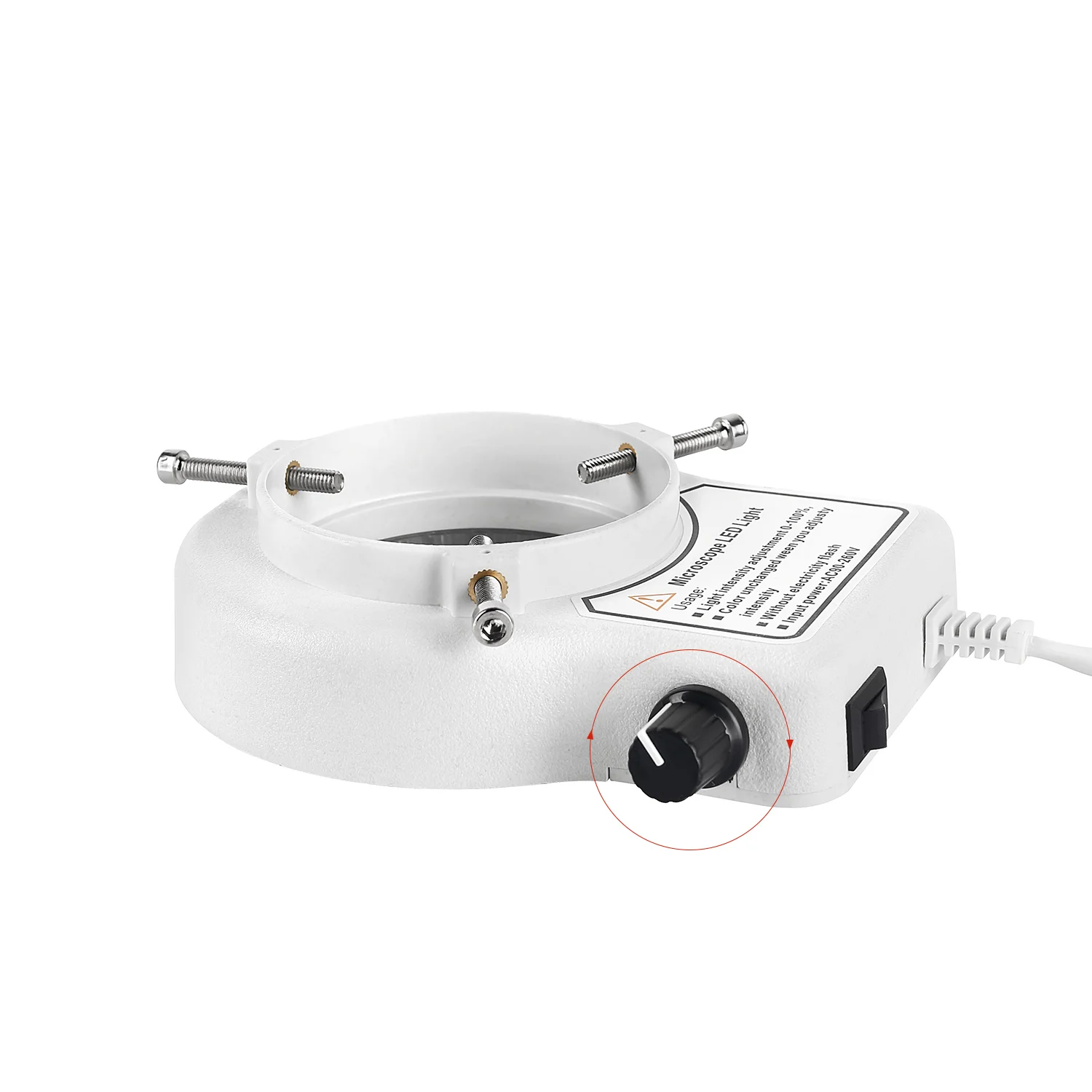 LED Ring Light Illuminator Adjustable Lamp Industry For Binocular Trinocular Microscope  Stereo Industrial Lens Camera Magnifier 3