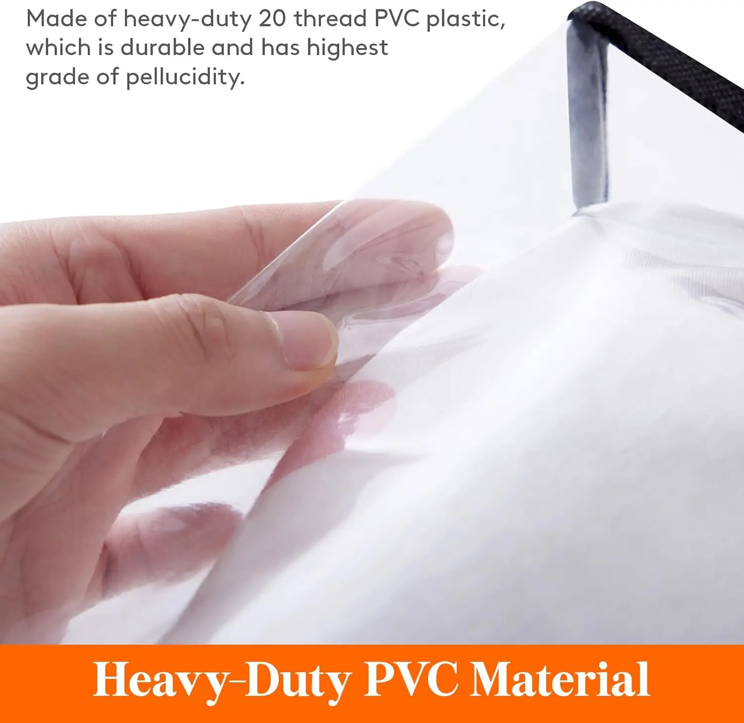 NEW 8 Pack Clear Clothes Storage Bags, 40L Plastic Blanket Storage Bag, Vinyl Foldable Moving Bags with Zipper Closet Organizers 3