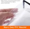 NEW 8 Pack Clear Clothes Storage Bags, 40L Plastic Blanket Storage Bag, Vinyl Foldable Moving Bags with Zipper Closet Organizers 3