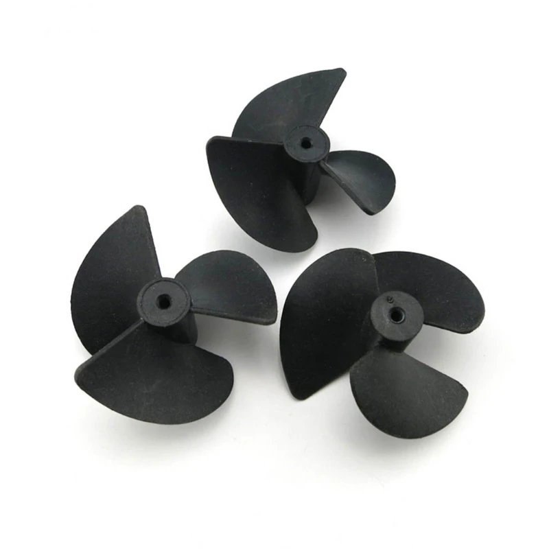 RC Propellers Marine Propeller 2mm Shaft 3-blades Propellers RC Model Boat Wearproof 40mm Diameter Nylon Paddle RC Ship Paddle Supplies