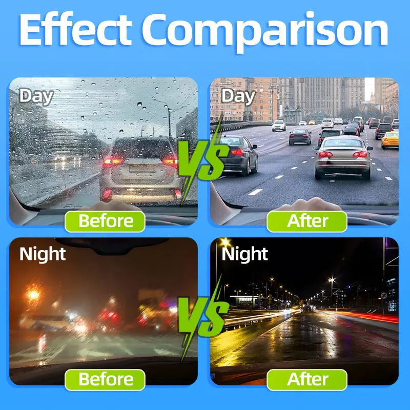Car Glass Oil Film Remover Automotive Car Glass Sponge Cleaning Brush Front Inside Windshield Glass Oil Film Cleaning Agent 2