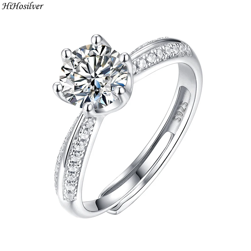 

Серебряное кольцо HiHosilver 925 пробы с фианитами, HS0230