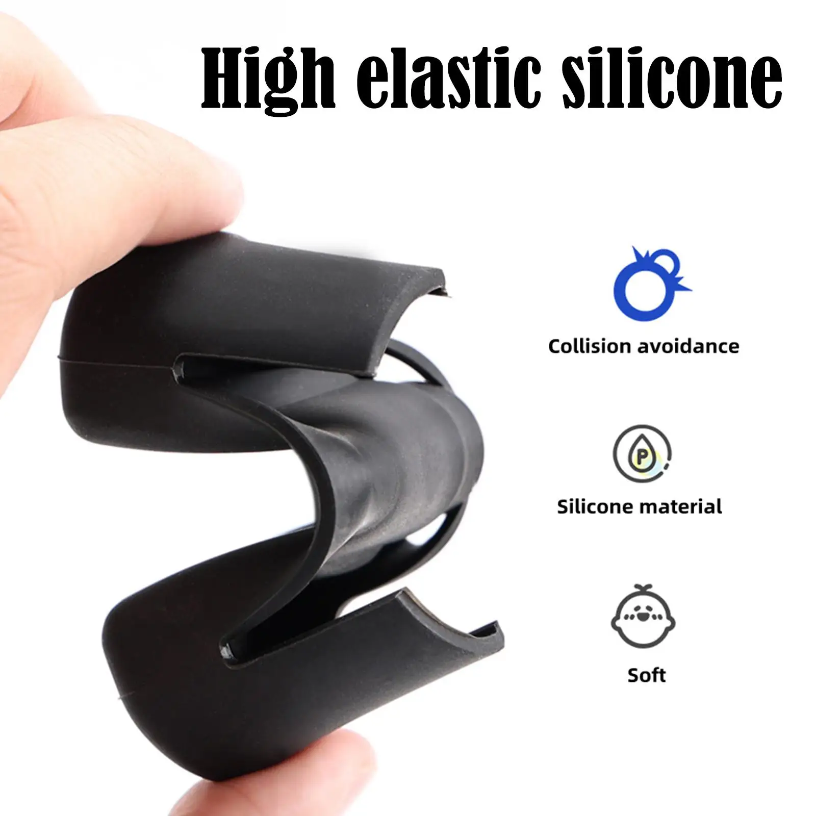 2pcs for Tesla Y Seat Belt Buckle New Car Safety Belt Cover Silicone Collision Avoidance Car Protector Accessories
