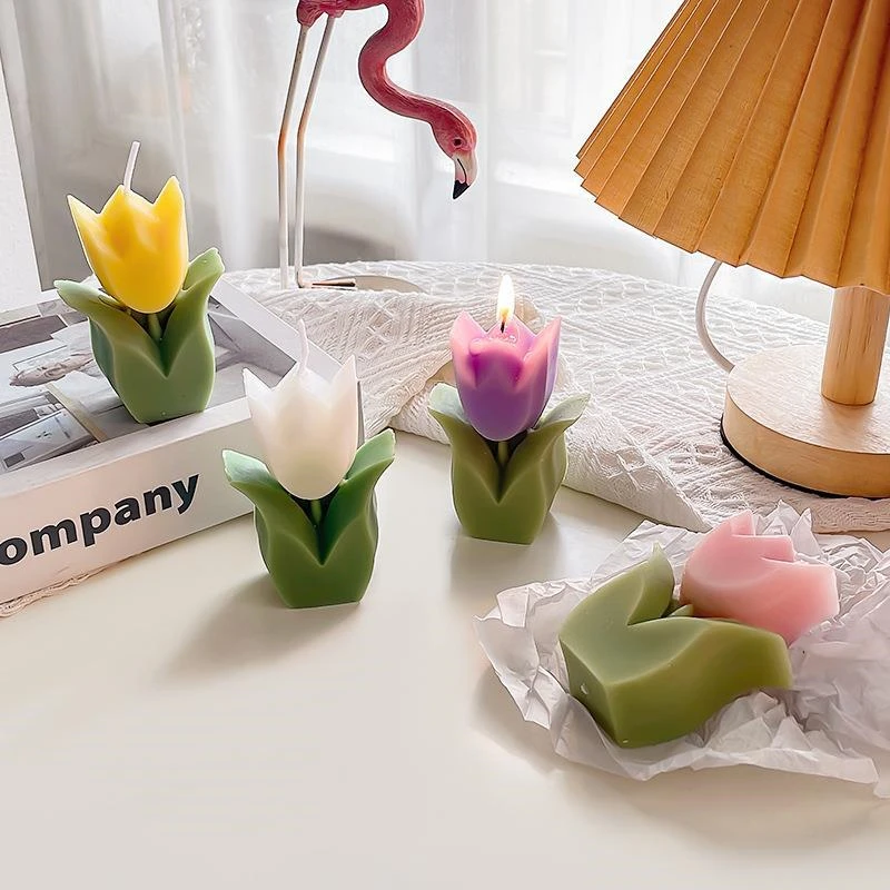 Teacher's Day Gift Wholesale Tulip Candles Home Decoration Flower Aromatherapy How To Use Ear Candles