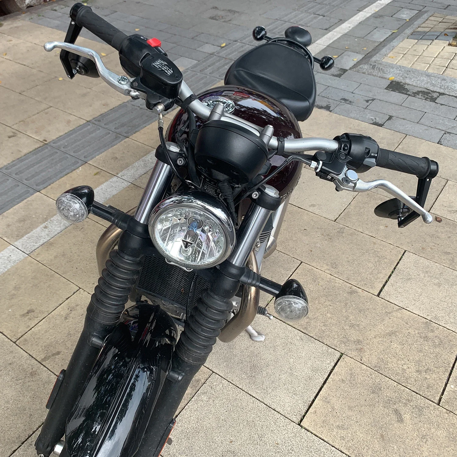 Emark-トライアンフボンネビル用モーターサイクルバーエンド