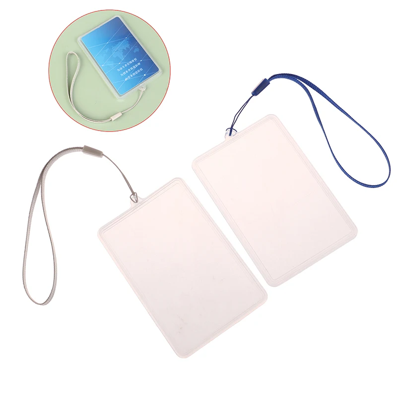 Transparenter Flip Case Cover ID-Karten halter mit Lanyard-Namensschild Studenten bus karte Kreditkarte Mitarbeiter Zugangs karten halter – Detail 8
