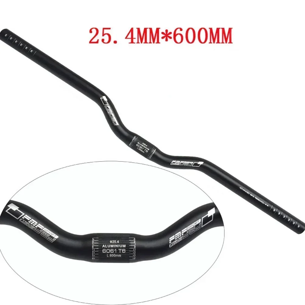 Bicycle Handlebar New Aluminium Handlebar BMXs MTB Mountain Bike Bicycle 600mm Riser 25.4mm Bar For Mountain Bicycle Bike Replacement Tool