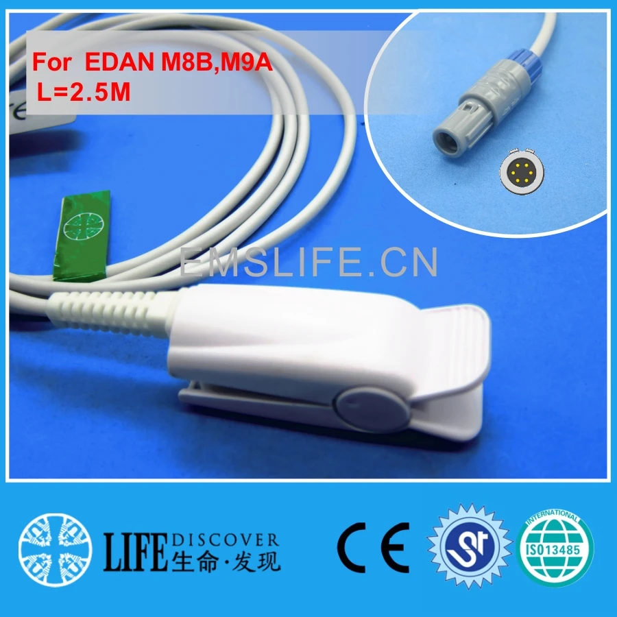 

Многоразовый датчик spo2 для пациентов EDAN M8B, M9A