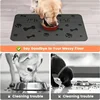 Sc455835e9390452dadaf01a4a83a5d27y.jpg Waterproof Absorbent Pet Feeding Mat - Quick Dry Pet Placemat For Food And Water Bowl With Rubber Backing For Dog And Cat