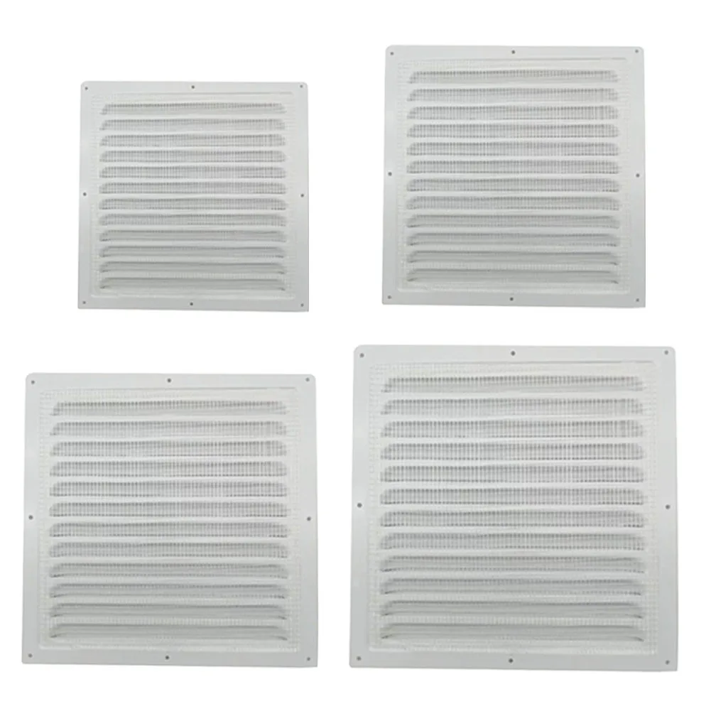 Louver Air Vent Grille Ventilation Cover Aluminum White Wall Grilles ...