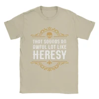 Vintage Heresy drôle Wargaming w-wahammer 40k T-Shirts femmes col rond coton T-Shirts à manches courtes T-Shirts idée cadeau vêtements 4