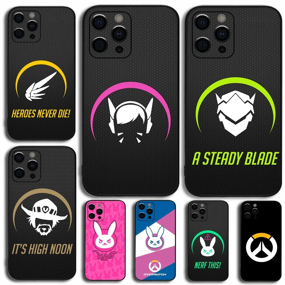 Premium Overwatch Themed Phone Case - Sleek Soft Black Cover