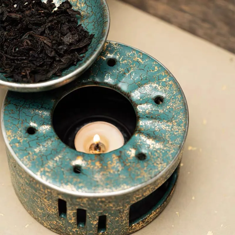 Japanese style coarse pottery household candle tea oven, ceramic tea oven, aroma enhancing and warming tea table utensil
