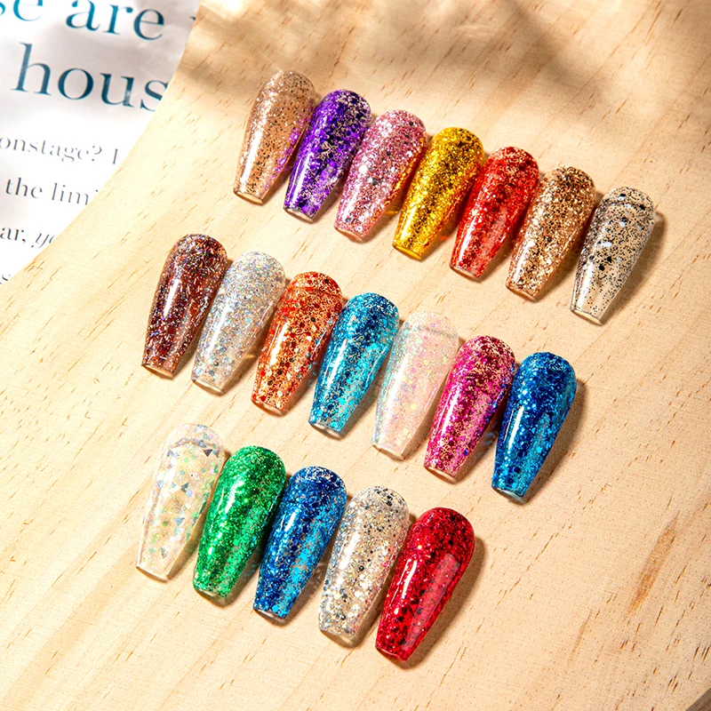ROSALIND 100+ Colors Flash Nail Polish&Crackle Gel Nail Lacquer Gel For UV Varnish Hybrid Semi Permanent Base Top Coat Nail Art 3