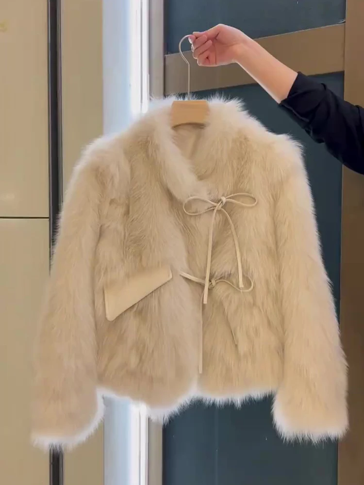 

Women's Clothing Fashion Temperament Faux Fur Coat Winter New 24